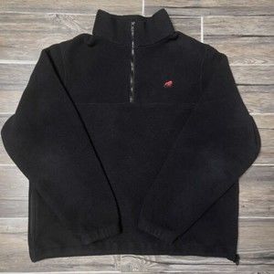 Vintage IMUS Auto Body Express 1/4 Zipped Fleece Pullover Made In USA Men L EUC